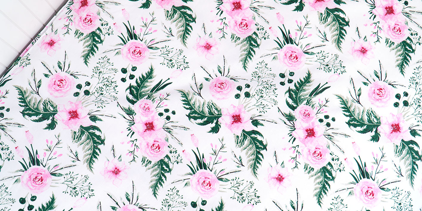 Pościel 100x160 cm 100% bawełna ogród różany